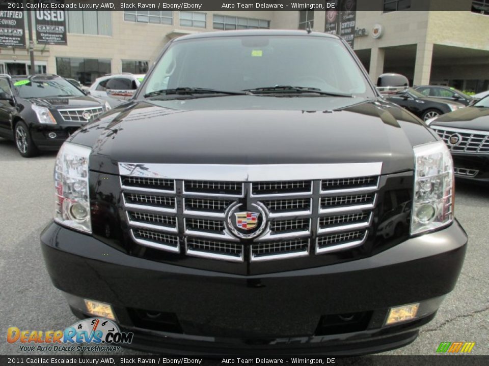 2011 Cadillac Escalade Luxury AWD Black Raven / Ebony/Ebony Photo #9