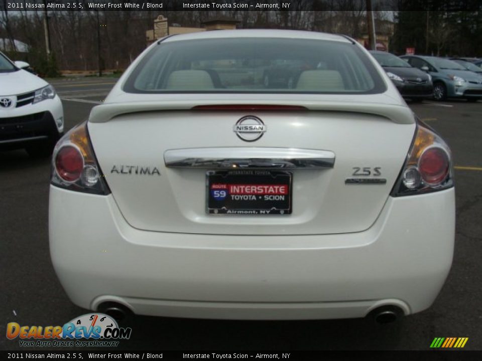 2011 Nissan Altima 2.5 S Winter Frost White / Blond Photo #5