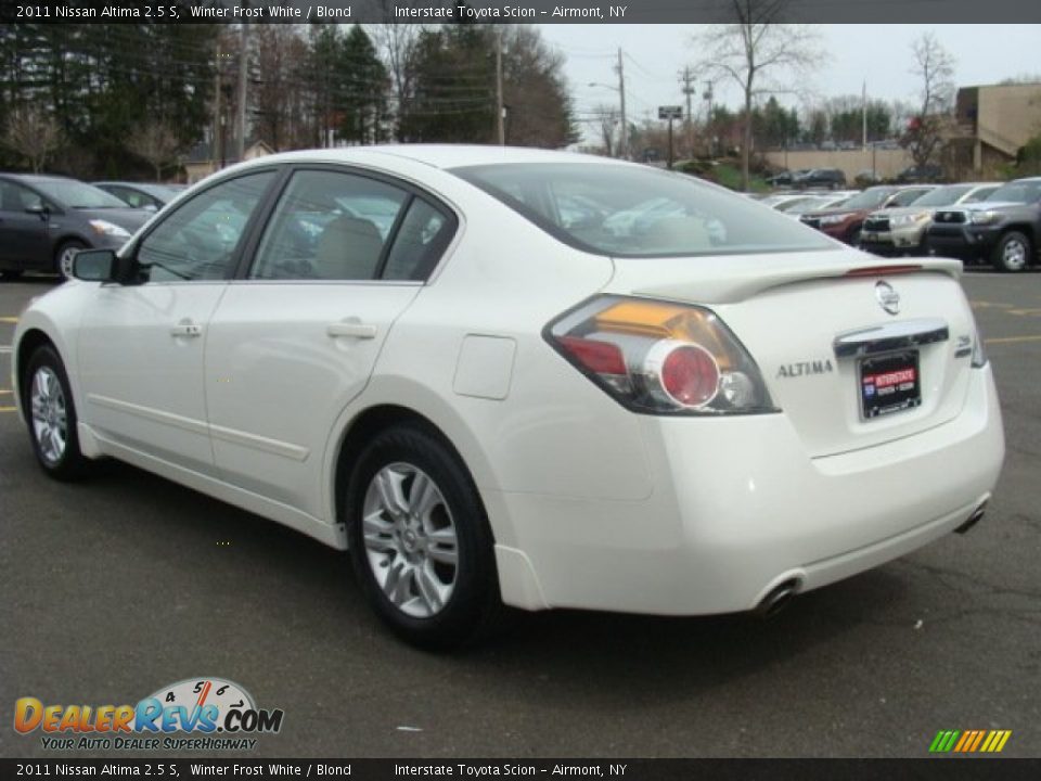 2011 Nissan Altima 2.5 S Winter Frost White / Blond Photo #6