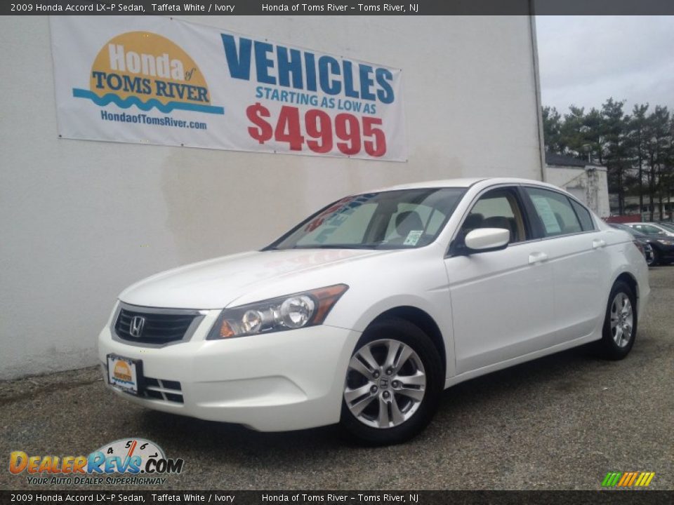 2009 Honda Accord LX-P Sedan Taffeta White / Ivory Photo #1