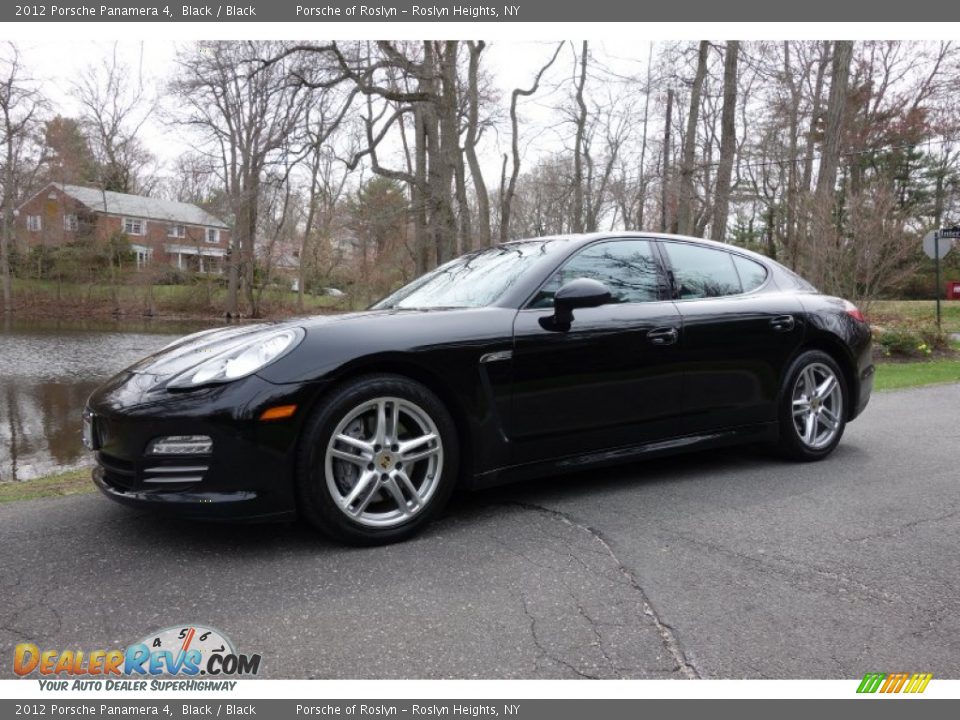 2012 Porsche Panamera 4 Black / Black Photo #1