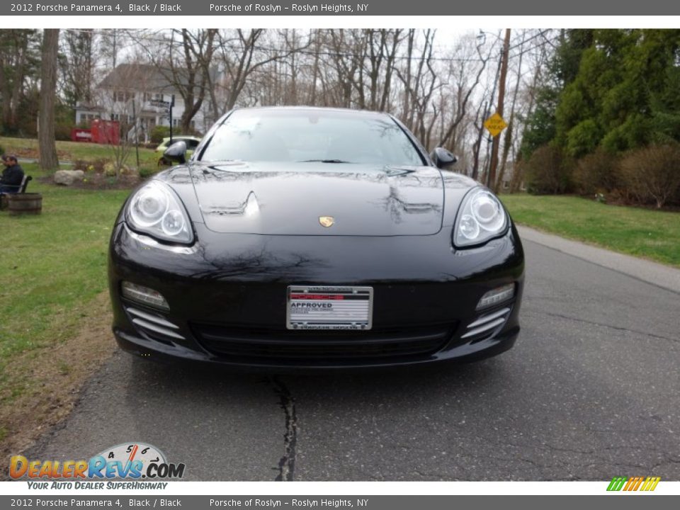 2012 Porsche Panamera 4 Black / Black Photo #2