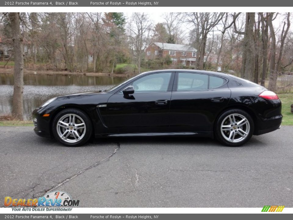 2012 Porsche Panamera 4 Black / Black Photo #3