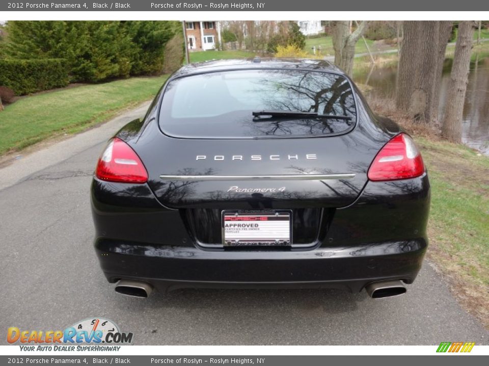 2012 Porsche Panamera 4 Black / Black Photo #5