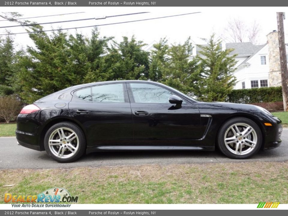 2012 Porsche Panamera 4 Black / Black Photo #7