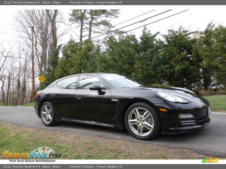 2012 Porsche Panamera 4 Black / Black Photo #8