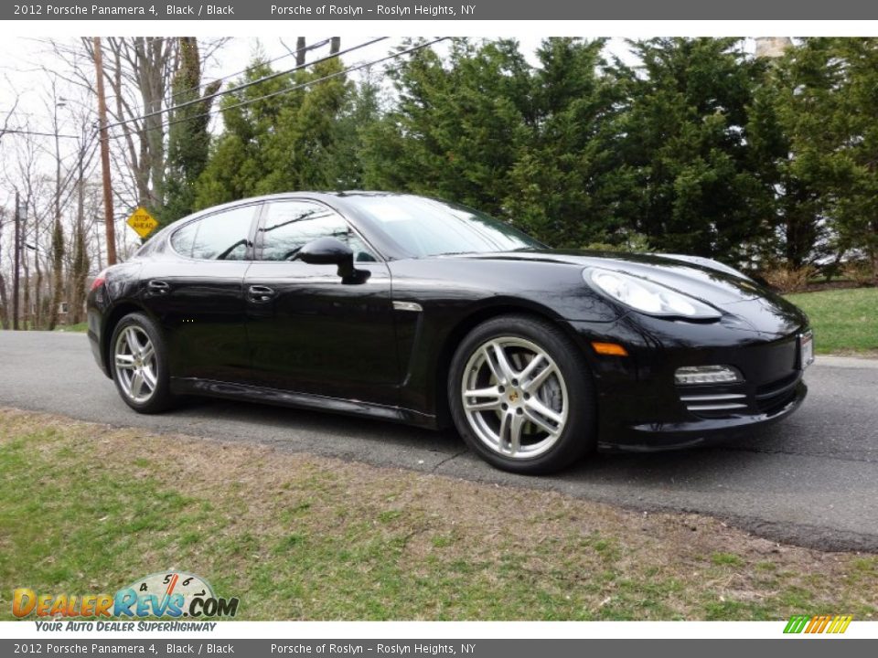 2012 Porsche Panamera 4 Black / Black Photo #9