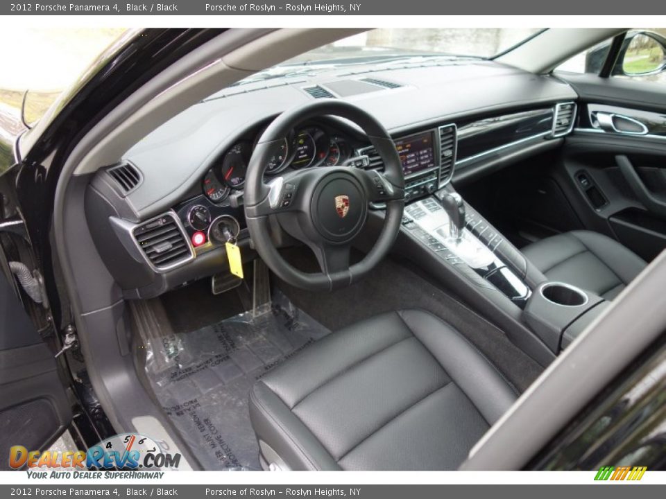 2012 Porsche Panamera 4 Black / Black Photo #11