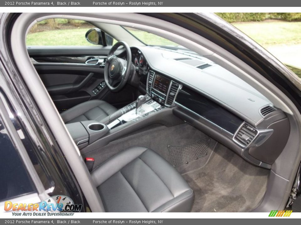 2012 Porsche Panamera 4 Black / Black Photo #17