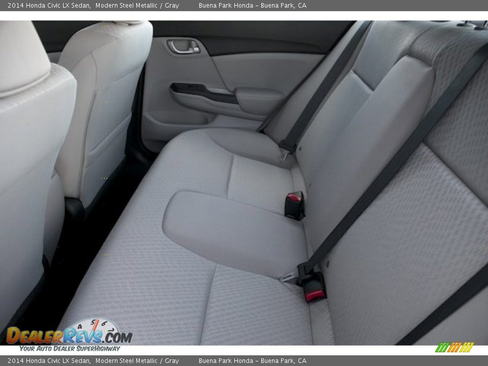 2014 Honda Civic LX Sedan Modern Steel Metallic / Gray Photo #13