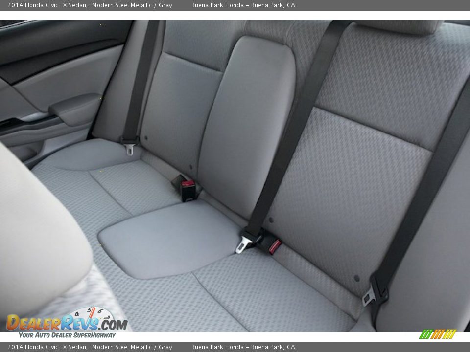 2014 Honda Civic LX Sedan Modern Steel Metallic / Gray Photo #15