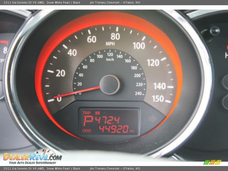 2011 Kia Sorento SX V6 AWD Snow White Pearl / Black Photo #14