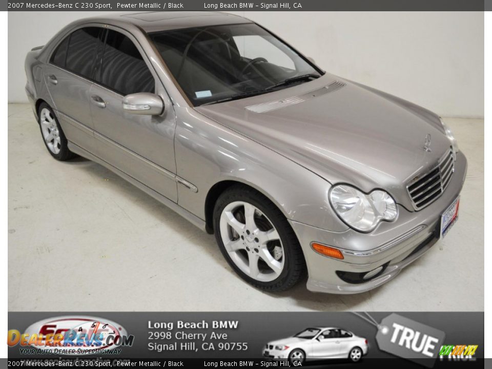 2007 Mercedes-Benz C 230 Sport Pewter Metallic / Black Photo #1