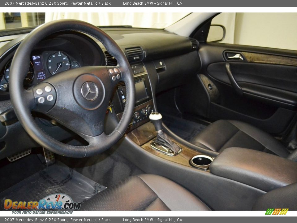 2007 Mercedes-Benz C 230 Sport Pewter Metallic / Black Photo #12