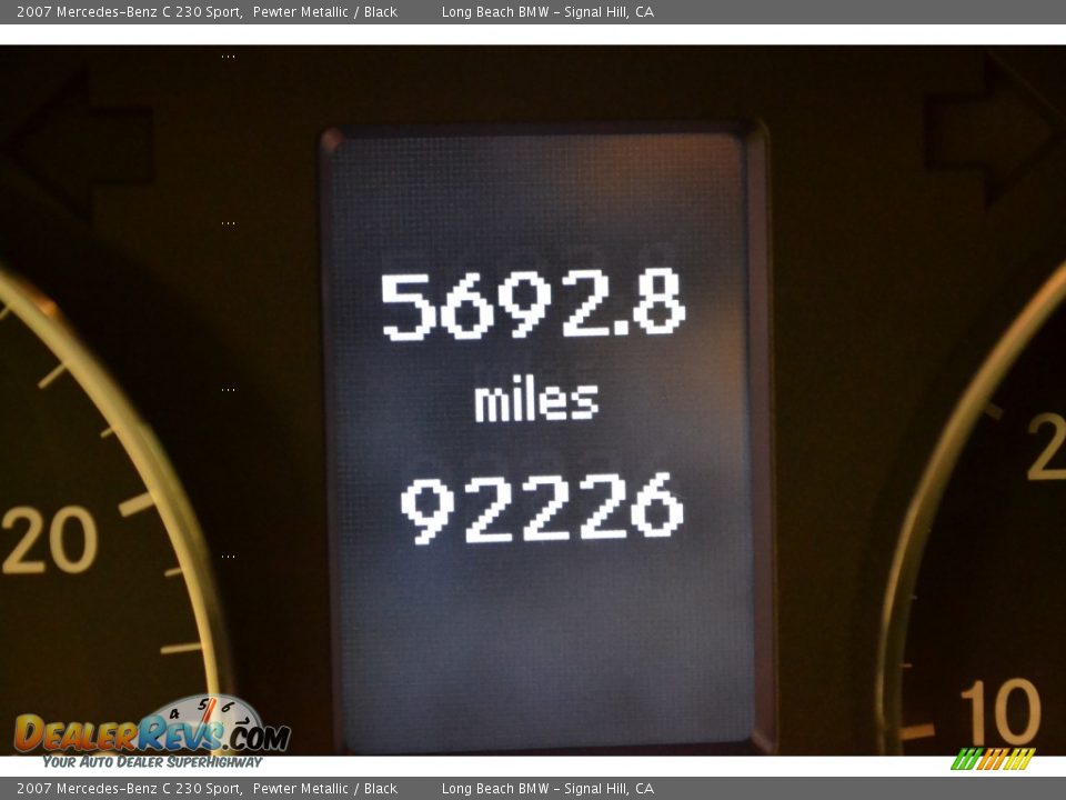 2007 Mercedes-Benz C 230 Sport Pewter Metallic / Black Photo #23