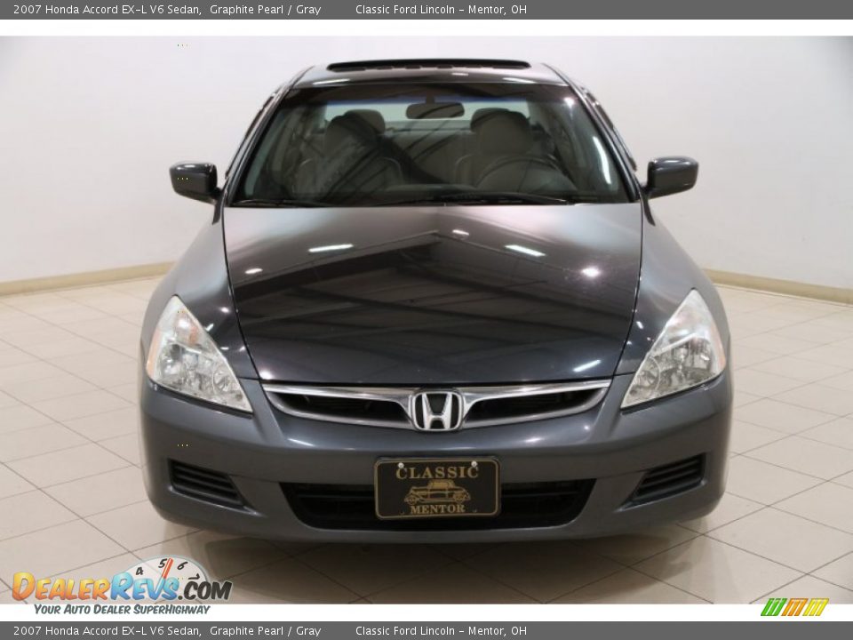 2007 Honda Accord EX-L V6 Sedan Graphite Pearl / Gray Photo #2
