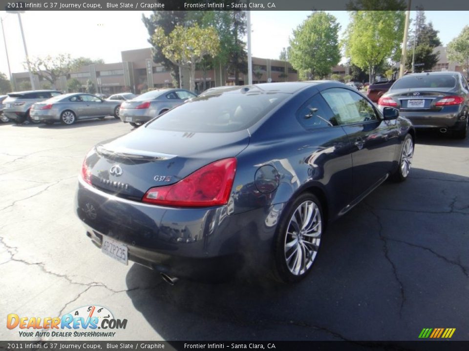 2011 Infiniti G 37 Journey Coupe Blue Slate / Graphite Photo #6