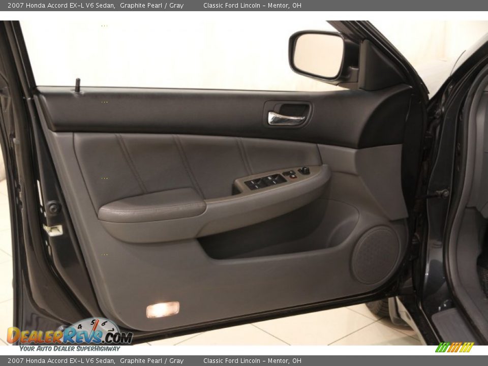 2007 Honda Accord EX-L V6 Sedan Graphite Pearl / Gray Photo #4