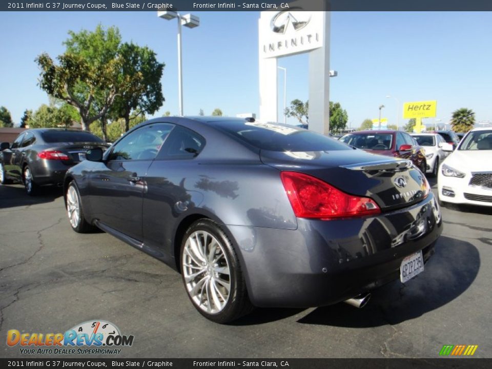 2011 Infiniti G 37 Journey Coupe Blue Slate / Graphite Photo #7