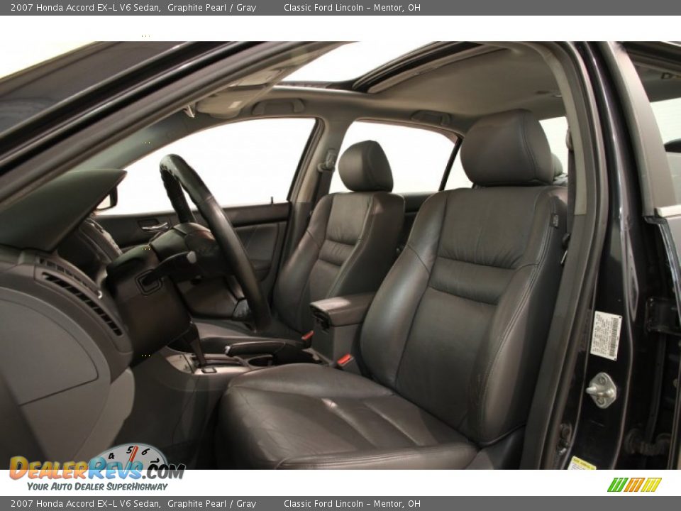 Gray Interior - 2007 Honda Accord EX-L V6 Sedan Photo #5