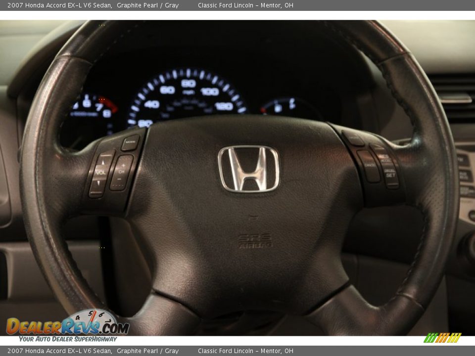2007 Honda Accord EX-L V6 Sedan Graphite Pearl / Gray Photo #6
