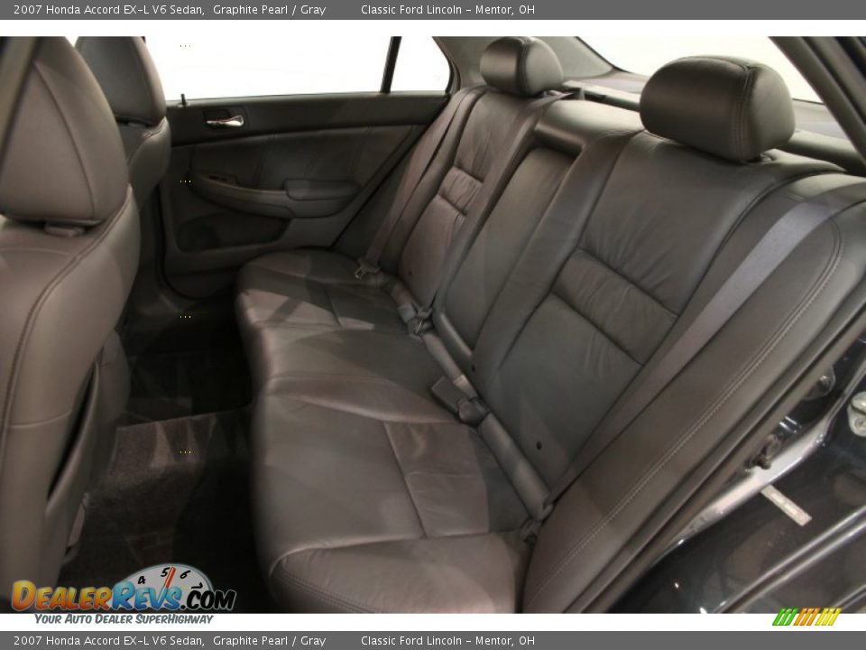 2007 Honda Accord EX-L V6 Sedan Graphite Pearl / Gray Photo #12