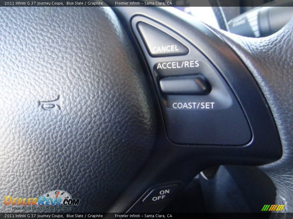 2011 Infiniti G 37 Journey Coupe Blue Slate / Graphite Photo #15