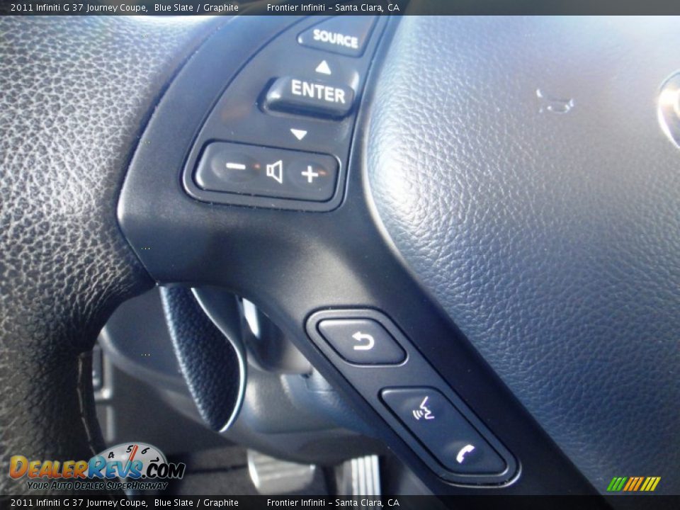 2011 Infiniti G 37 Journey Coupe Blue Slate / Graphite Photo #16