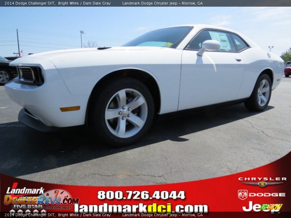 2014 Dodge Challenger SXT Bright White / Dark Slate Gray Photo #1
