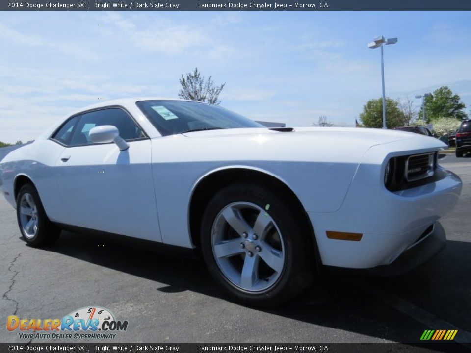 2014 Dodge Challenger SXT Bright White / Dark Slate Gray Photo #4