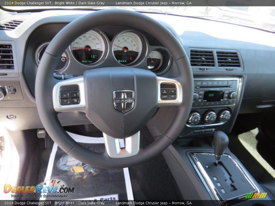 2014 Dodge Challenger SXT Bright White / Dark Slate Gray Photo #7