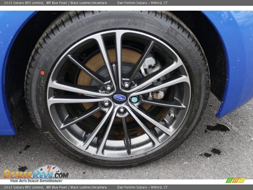 2013 Subaru BRZ Limited WR Blue Pearl / Black Leather/Alcantara Photo #19