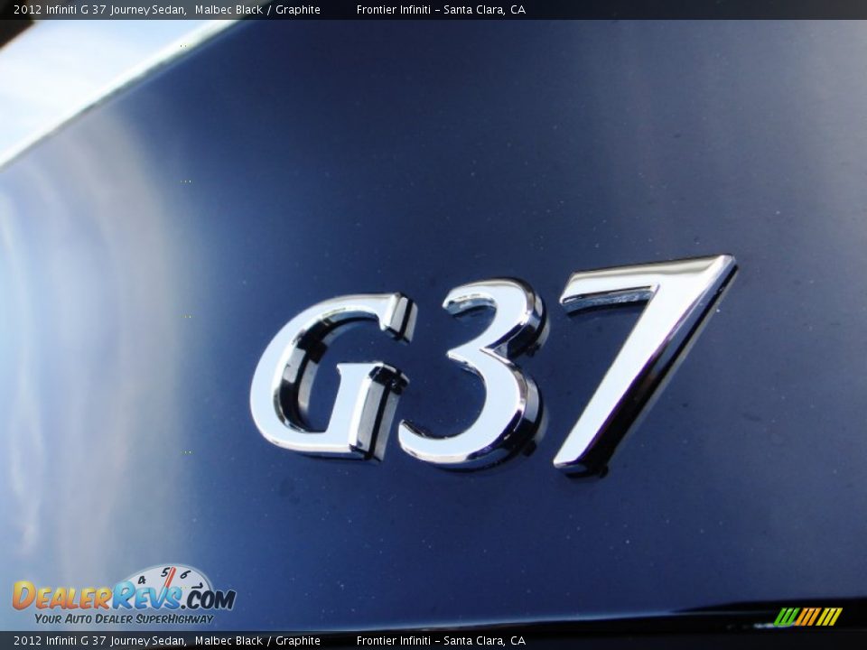 2012 Infiniti G 37 Journey Sedan Malbec Black / Graphite Photo #23