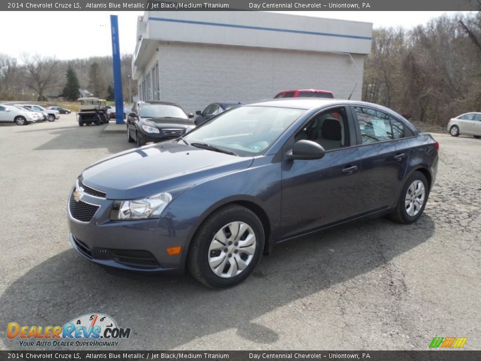 2014 Chevrolet Cruze LS Atlantis Blue Metallic / Jet Black/Medium Titanium Photo #1