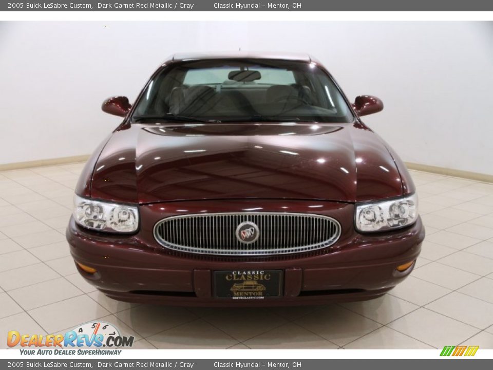 2005 Buick LeSabre Custom Dark Garnet Red Metallic / Gray Photo #2