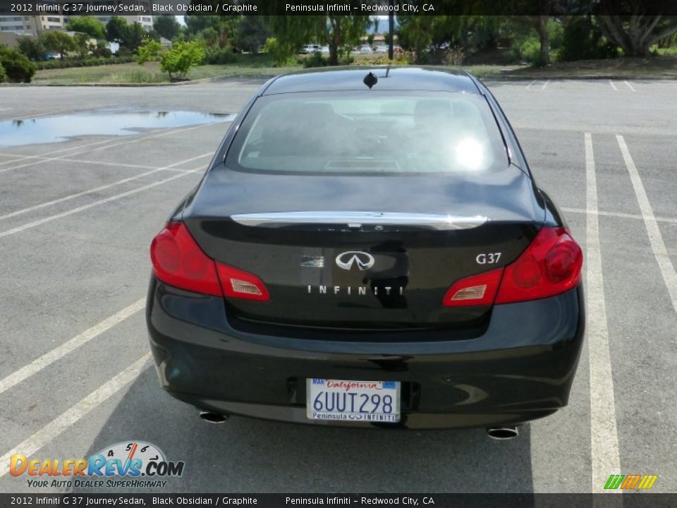 2012 Infiniti G 37 Journey Sedan Black Obsidian / Graphite Photo #4