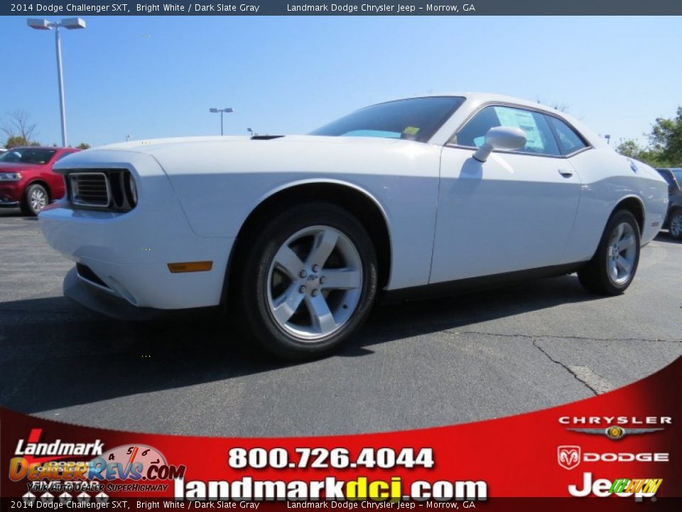 2014 Dodge Challenger SXT Bright White / Dark Slate Gray Photo #1