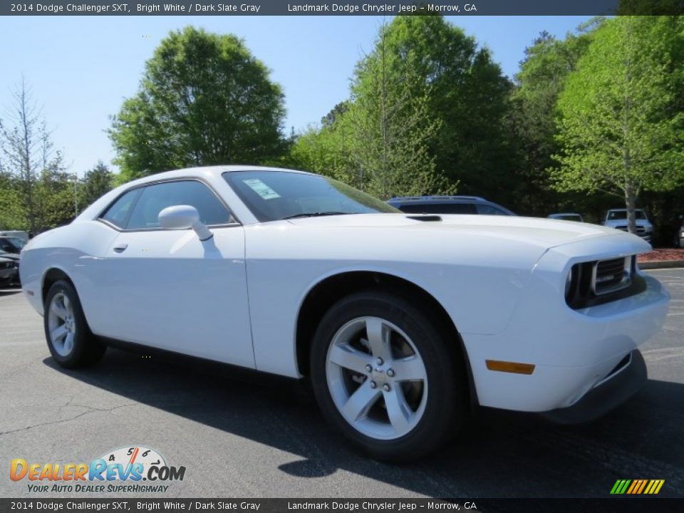 2014 Dodge Challenger SXT Bright White / Dark Slate Gray Photo #4