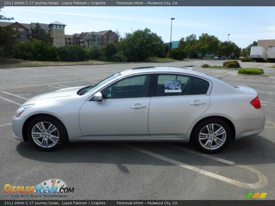 2011 Infiniti G 37 Journey Sedan Liquid Platinum / Graphite Photo #2