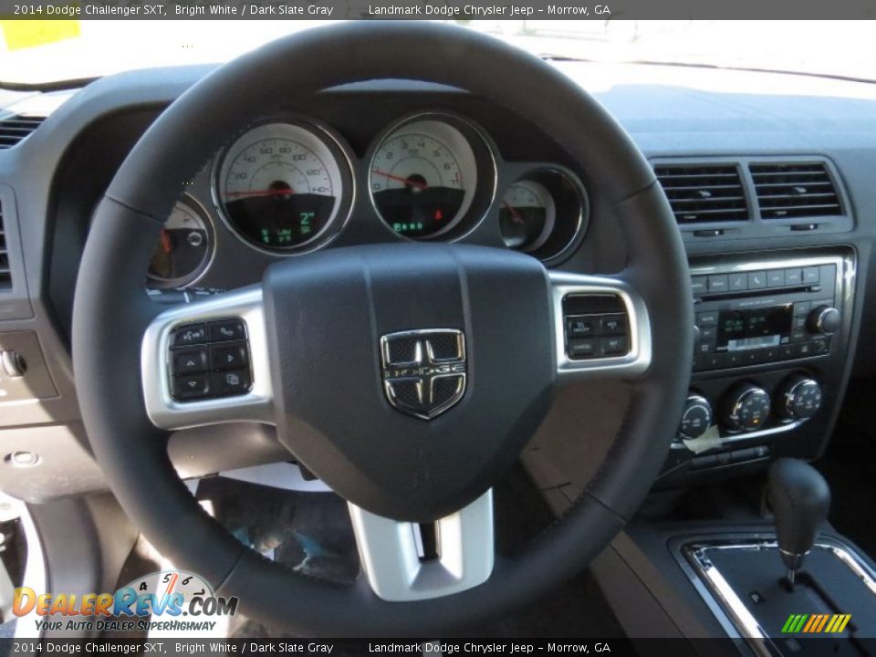 2014 Dodge Challenger SXT Bright White / Dark Slate Gray Photo #7
