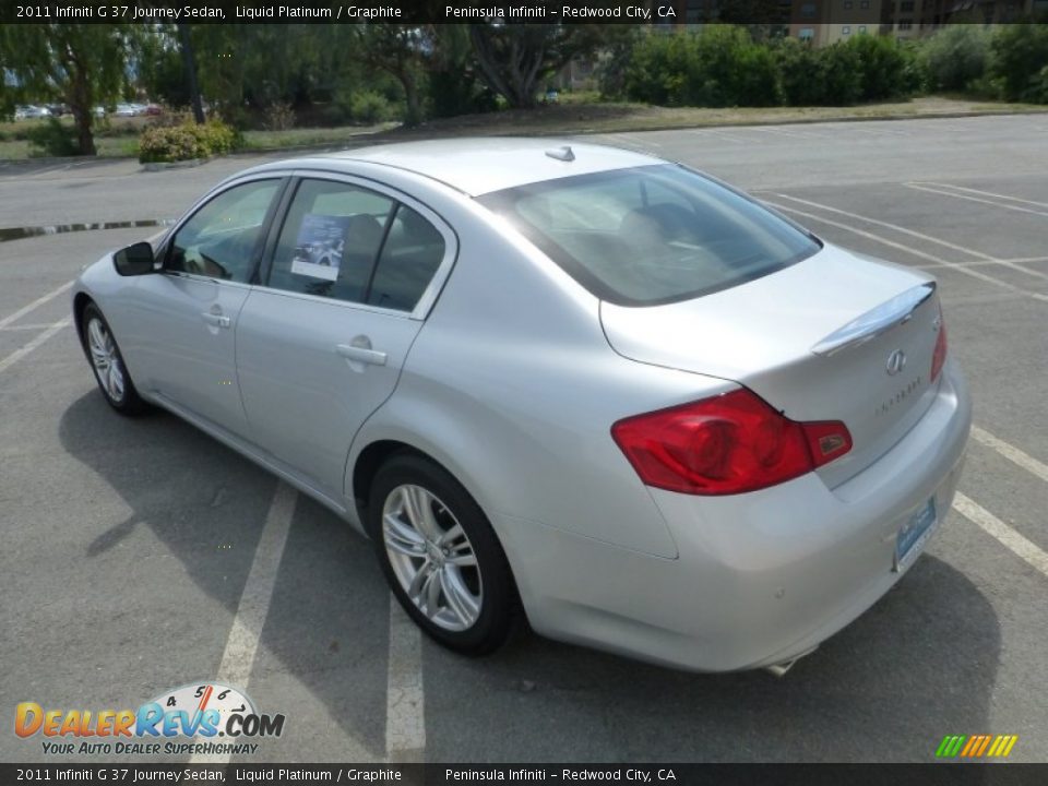 2011 Infiniti G 37 Journey Sedan Liquid Platinum / Graphite Photo #3