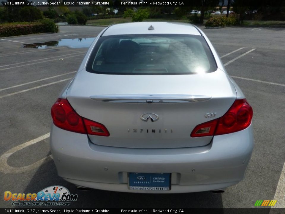 2011 Infiniti G 37 Journey Sedan Liquid Platinum / Graphite Photo #4