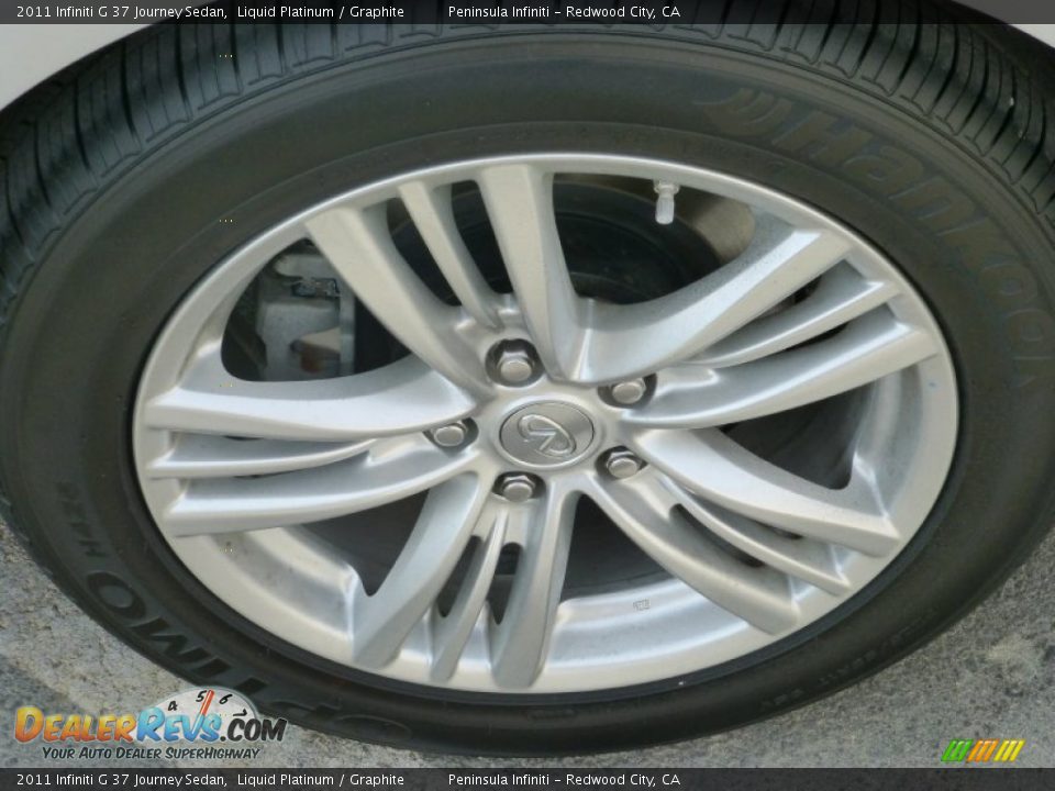 2011 Infiniti G 37 Journey Sedan Liquid Platinum / Graphite Photo #9