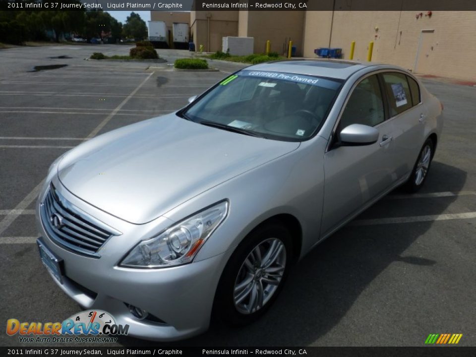 2011 Infiniti G 37 Journey Sedan Liquid Platinum / Graphite Photo #10