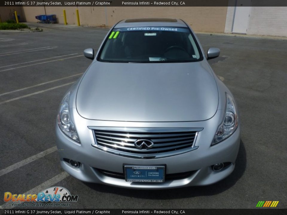 2011 Infiniti G 37 Journey Sedan Liquid Platinum / Graphite Photo #11