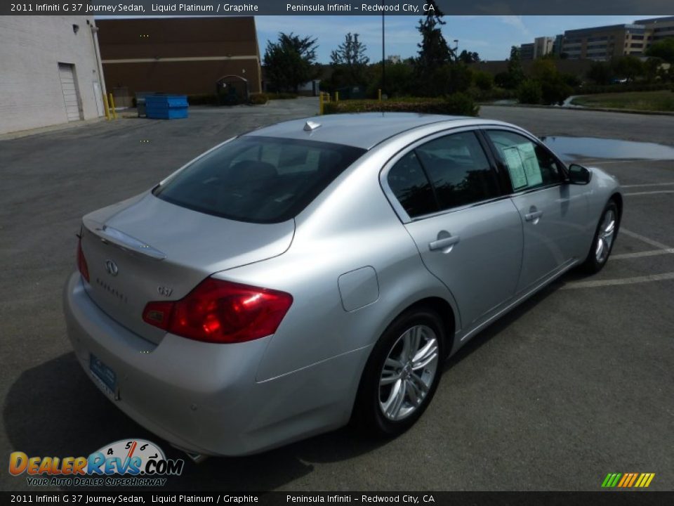 2011 Infiniti G 37 Journey Sedan Liquid Platinum / Graphite Photo #12