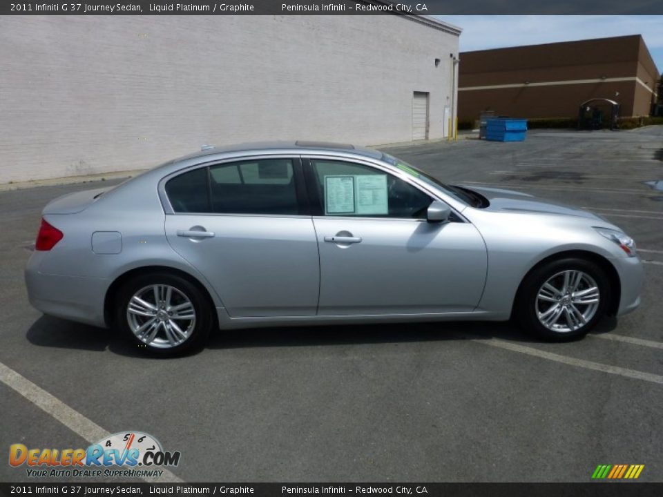 2011 Infiniti G 37 Journey Sedan Liquid Platinum / Graphite Photo #13