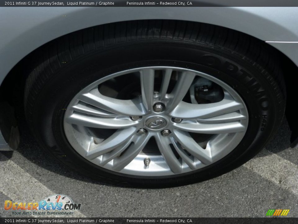 2011 Infiniti G 37 Journey Sedan Liquid Platinum / Graphite Photo #14