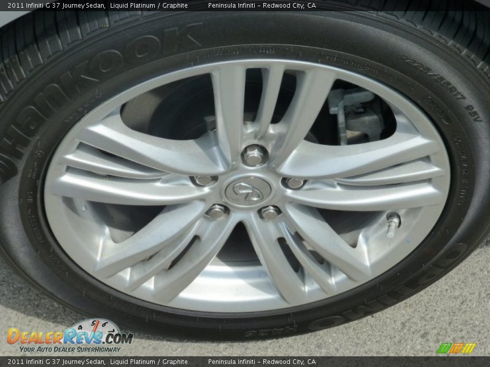 2011 Infiniti G 37 Journey Sedan Liquid Platinum / Graphite Photo #15