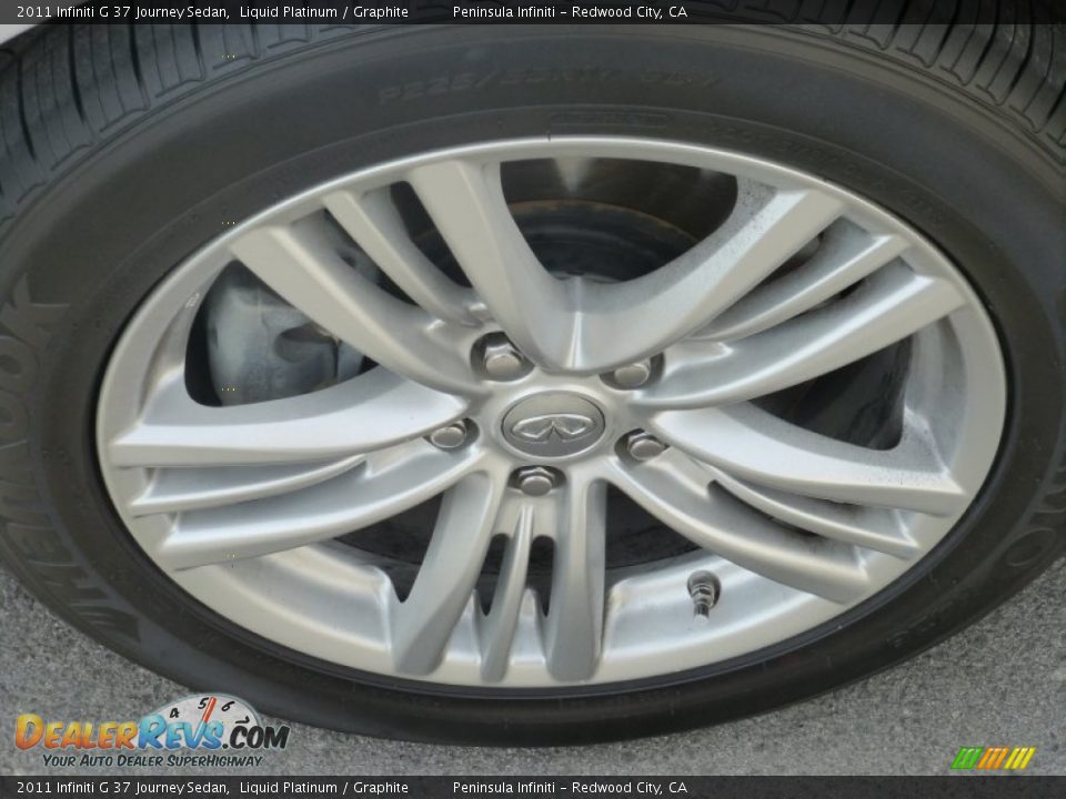 2011 Infiniti G 37 Journey Sedan Liquid Platinum / Graphite Photo #16